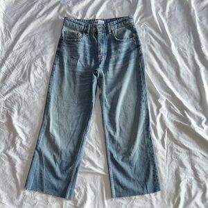 Zara Light Blue Straight Leg Jeans